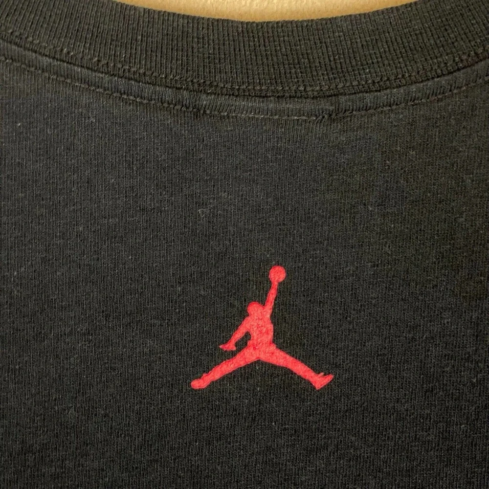 Nike Air Jordan MVP Short Sleeve Y2K T Shirt Mens 3XL Black Graphic Design‎